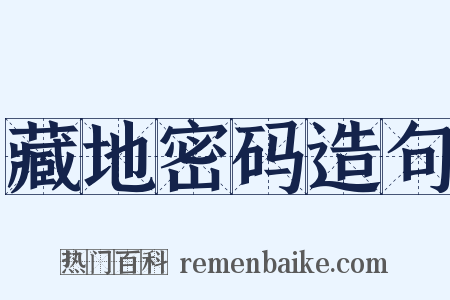 藏地密码造句是什么意思的图片